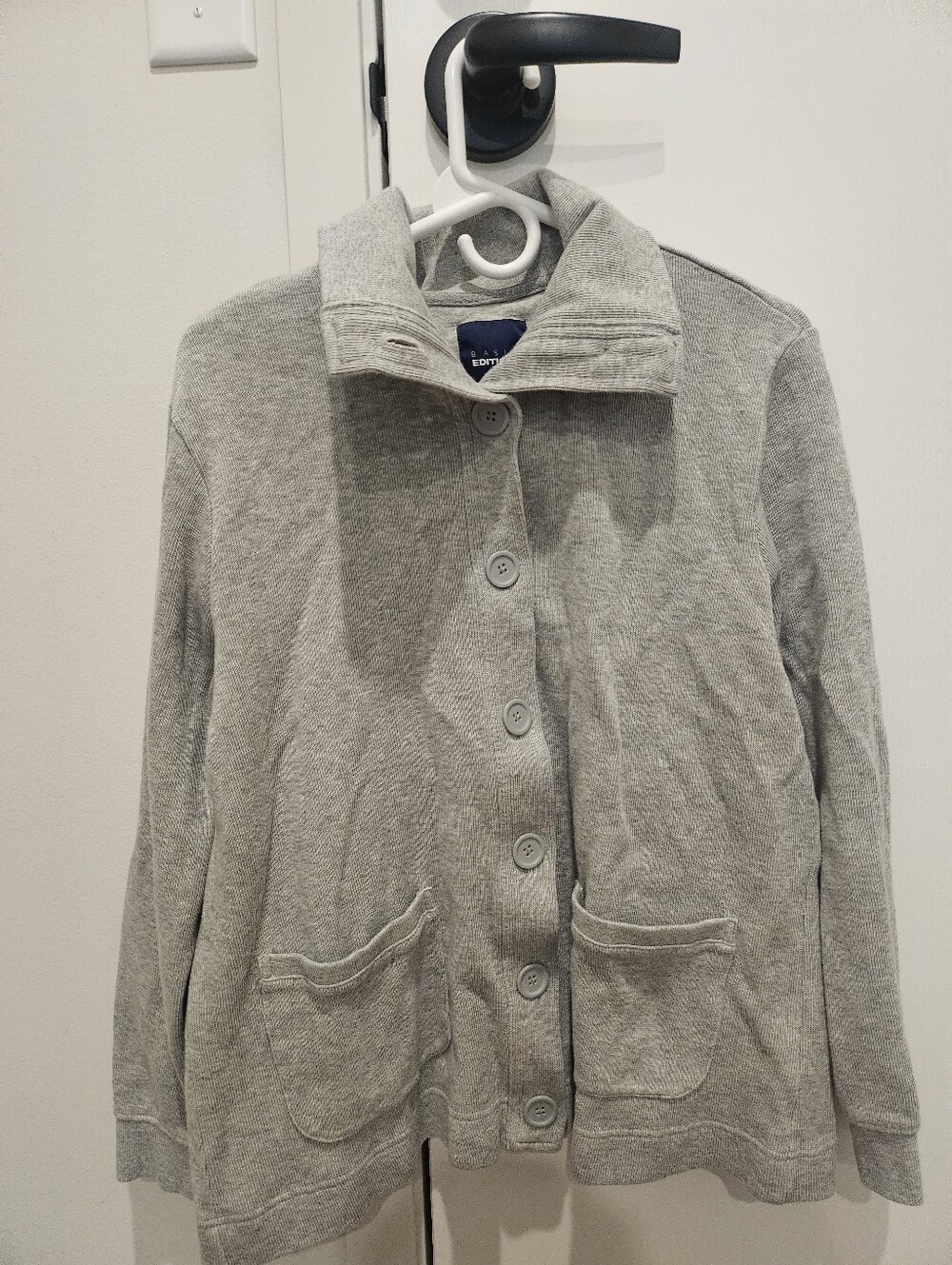Basic Editions XL Grey Cardigan